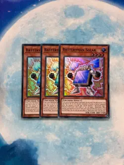 YUGIOH BATTERYMAN SOLAR SUPER RARE EXC OP10-EN005 x3 PLAYSET - Image 1