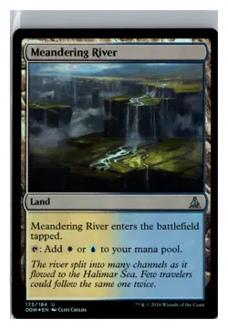 FOIL Meandering River Oath of the Gatewatch - MTG Magic the Gathering Card - Image 1