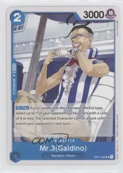 2022 One Piece Card Game: Romance Dawn OP01 Mr3 (Galdino) (Errata) #OP01-085 - Image 1