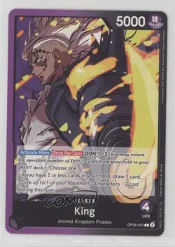 2024 One Piece Card Game: Two Legends OP08 L King #OP08-057 - Image 1