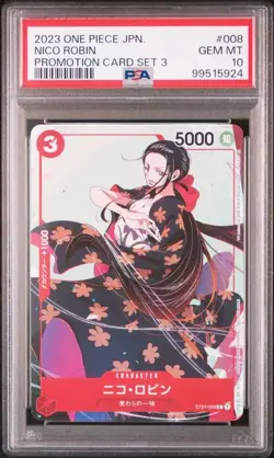 PSA 10 Nico Robin C ST01-008 2023 ONE PIECE Card Japanese - Image 1