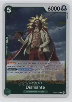 2023 One Piece Card Game: Kingdoms of Intrigue OP04 R Diamante #OP04-028 - Image 1