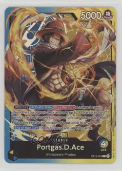 2023 One Piece Card Game: The Three Brothers Ultimate Deck ST13 L Portgas D Ace - Image 1