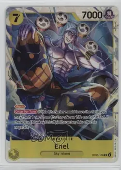 2023 One Piece Card Game: Awakening of the New Era OP05 SR Enel #OP05-100 - Image 1