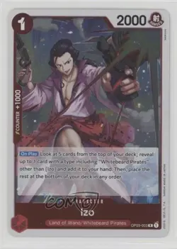 2023 One Piece Card Game: Pillars of Strength OP03 Izo #OP03-003 - Image 1