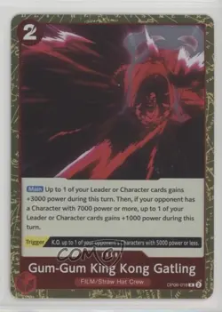2023 One Piece Card Game: Wings of Captain OP06 R Gum-Gum King Kong Gatling - Image 1