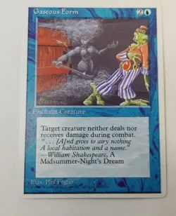 Alternate Fourth 4th Gaseous Form NM/M Blue Enchant Creature Mtg Magic English - Image 1