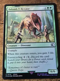 Balamb T-Rexaur FOIL #173 MTG Final Fantasy FIN EN FF8 FFVIII Squall Quistis NM - Image 1