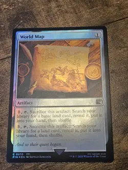 World Map Final Fantasy (Foil) - NM #270 MTG FIN Magic The Gathering - Image 1