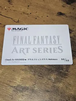 Cloud Ex-SOLDIER Art Series Card 50/53 Final Fantasy MTG Magic FIN Makimura NM - Image 2