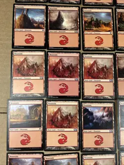 Lot Of 79 Magic The Gathering Cards MTG Mountain Basic Land Various Sets - Image 3
