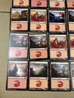 Lot Of 79 Magic The Gathering Cards MTG Mountain Basic Land Various Sets - Image 4