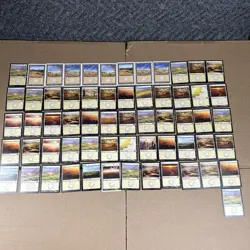 Lot Of 61 Magic The Gathering Cards MTG Plains Basic Land Various Sets - Image 1