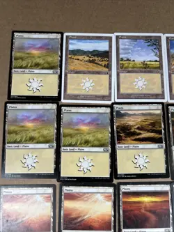 Lot Of 61 Magic The Gathering Cards MTG Plains Basic Land Various Sets - Image 2