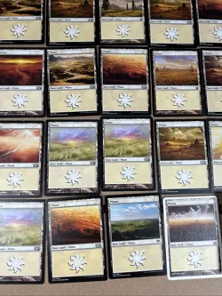 Lot Of 61 Magic The Gathering Cards MTG Plains Basic Land Various Sets - Image 4