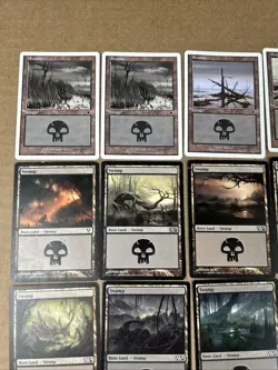 Lot Of 84 Magic The Gathering Cards MTG Swamp Basic Land Various Sets - Image 2