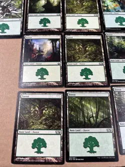 Lot Of 84 Magic The Gathering Cards MTG Forest Basic Land Various Sets - Image 2