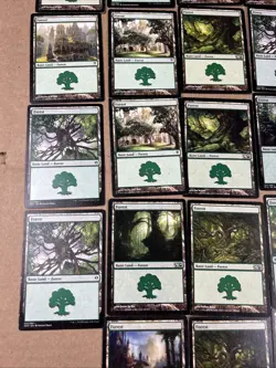 Lot Of 84 Magic The Gathering Cards MTG Forest Basic Land Various Sets - Image 3