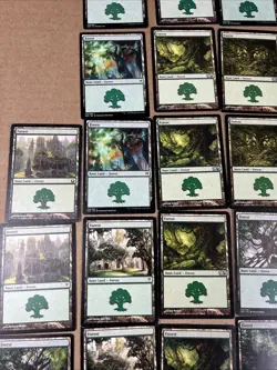 Lot Of 84 Magic The Gathering Cards MTG Forest Basic Land Various Sets - Image 4