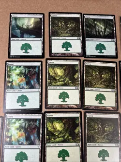 Lot Of 84 Magic The Gathering Cards MTG Forest Basic Land Various Sets - Image 5