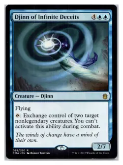 Djinn of Infinite Deceits (b) Commander Anthology - MTG Magic the Gathering Card - Image 1