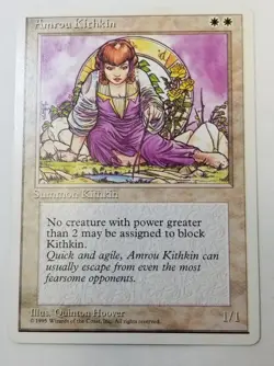 Alternate 4th Fourth Amrou Kithkin NM/M White Creature Mtg Magic English Regular - Image 1