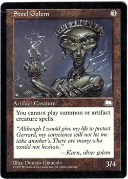 (3X) Steel Golem Weatherlight Uncommon - MTG Magic the Gathering Card - Image 2