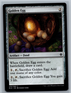 Magic MTG Throne of Eldraine 4x Golden Egg #220/269 TCG CCG Playset - Image 1