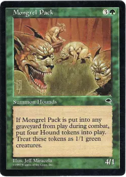 (2X) Mongrel Pack Tempest Rare - MTG Magic the Gathering Card - Image 1