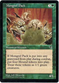 (2X) Mongrel Pack Tempest Rare - MTG Magic the Gathering Card - Image 2