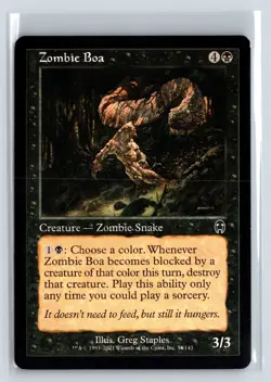 ZOMBIE BOA - Apocalypse - MTG Magic the Gathering Card - Common - Image 1