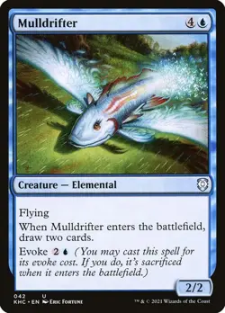Mulldrifter 42 KHC MTG Blue Uncommon 2021 Flying Creature Fish Draw EN - Image 1