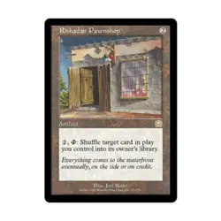 WOTC MtG Mercadian Masques Rishadan Pawnshop (R) (Foil) EX - Image 1