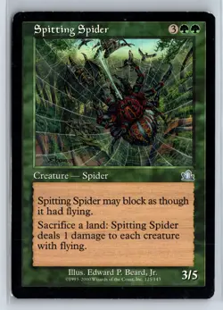 SPITTING SPIDER - MTG Magic the Gathering Card - Prophecy - Uncommon - Image 1