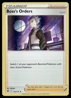 2022 Brilliant Stars Set Pokemon Card 132 Boss's Orders NM - Image 1