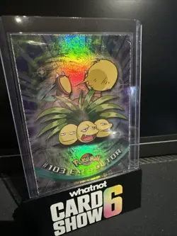 Rainbow Foil Topps Pokemon 103 Exeggutor Blue Label NM - Image 1