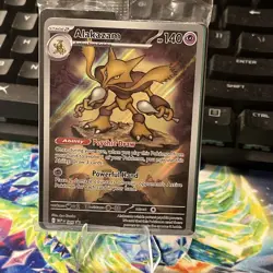 Pokemon Alakazam 009 Mega Evolution ETB Promo Illustration Rare Holo Near Mint - Image 1