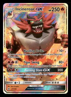 Incineroar GX - 27/149 - Ultra Rare - Sun & Moon Base - Pokemon Card - NM/M - Image 1