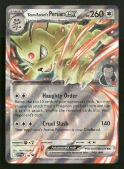 Team Rocket's Persian ex - SVP 218 - Black Star Promo - Pokemon Card - NM/M - Image 1