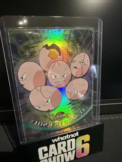 Rainbow Foil Topps Pokemon 102 Exeggcute Blue Label NM - Image 1