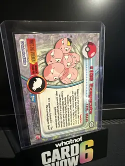 Rainbow Foil Topps Pokemon 102 Exeggcute Blue Label NM - Image 2