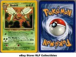 2002 Pokemon, Neo Discovery, #18/75 Beedrill, Rare - Image 1