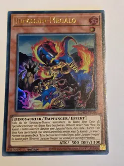 Jurrac Megalo●YUGIOH●BLMM●GERMAN●ULTRA RARE●1st●NM●E721 - Image 1