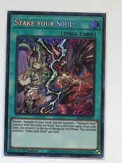 Stake Your Soul! - MP24-EN142 - Prismatic Secret Rare - 1st Edition - Yugioh - Image 1