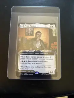 Magic the Gathering Peter Parker Spider-Man Promo Card NYCC 2025 MTG - Image 1