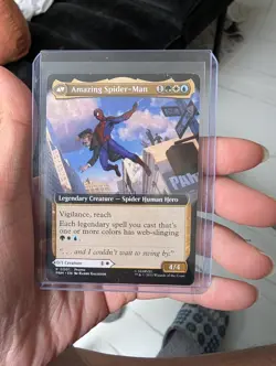 AMAZING SPIDERMAN MTG MAGIC THE GATHERING NYCC PROMO CARD PETER PARKER 2025 - Image 1