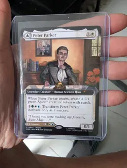 AMAZING SPIDERMAN MTG MAGIC THE GATHERING NYCC PROMO CARD PETER PARKER 2025 - Image 2