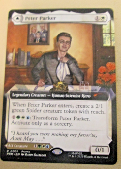 The Amazing SpiderMan Peter Parker NYCC 2025 EXCL Magic The Gathering Promo Card - Image 2