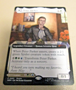 The Amazing SpiderMan Peter Parker NYCC 2025 EXCL Magic The Gathering Promo Card - Image 3