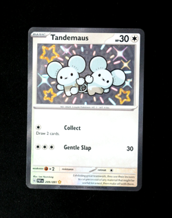 Pokemon Card TCG - Tandemaus 209/091 - Paldean Fates - Baby Shiny Rare - NM ⭐ - Image 1